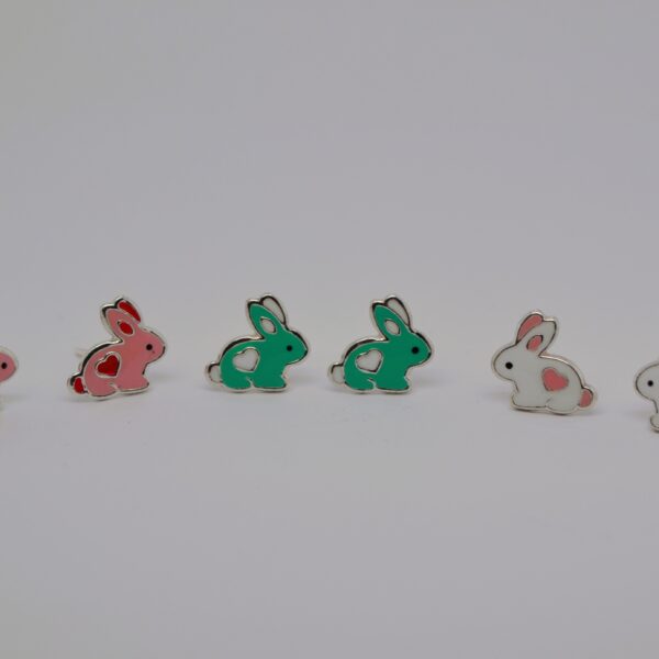 Color Bunny Studs