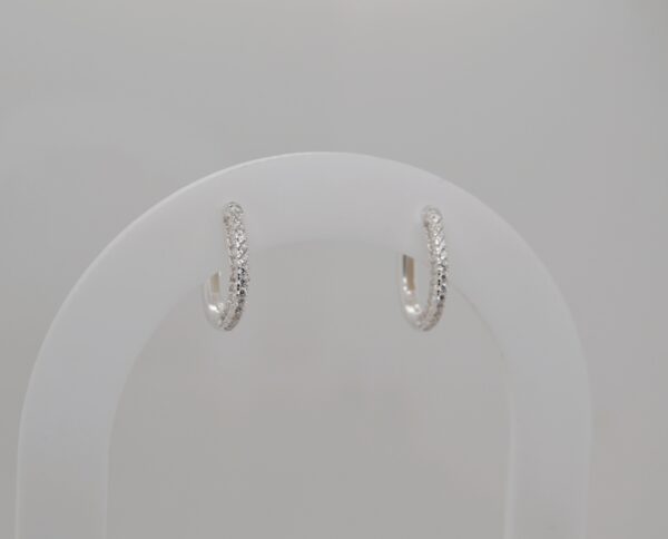Sterling Silver Dainty Bling Hoop