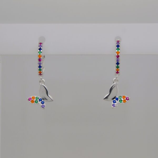 Bling Hanging Butterfly Earrings
