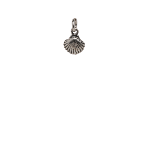 Small Silver Shell Charm