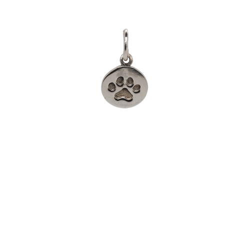 Silver Dog Paw Disc