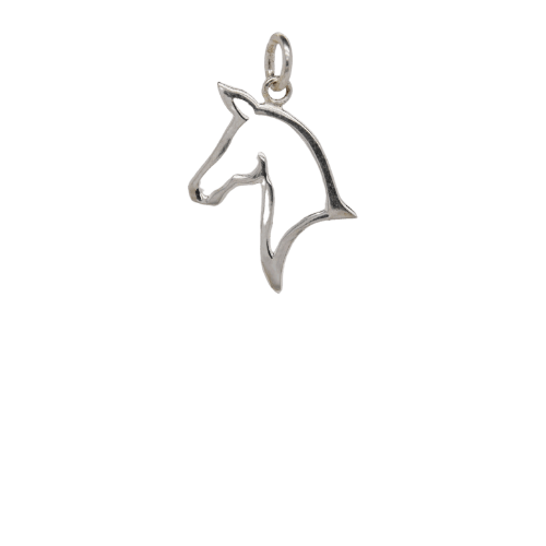 Silver Horse Head Charm