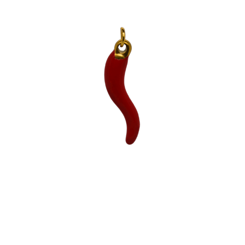 Gold Red Chilli Charm