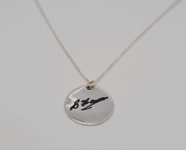 Signature and Name Necklace