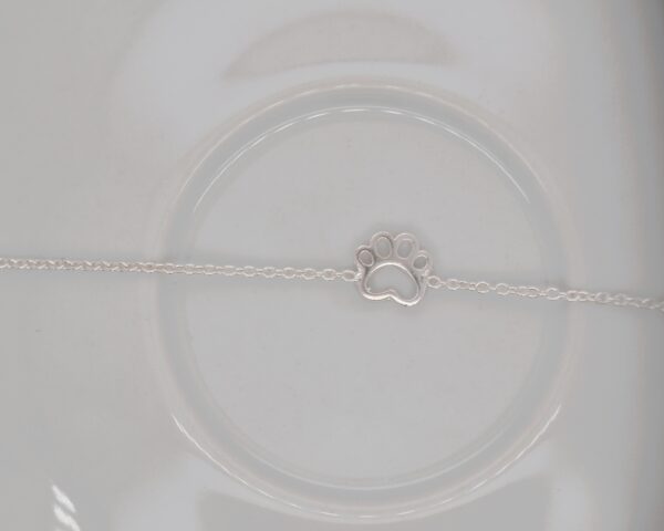 Silver Dog Paw Bracelet