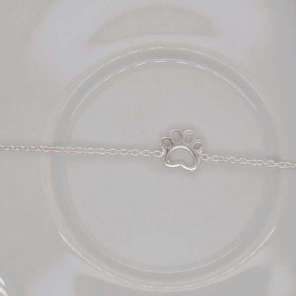 Silver Dog Paw Bracelet