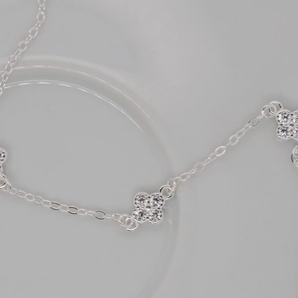 Silver Clover Bracelet
