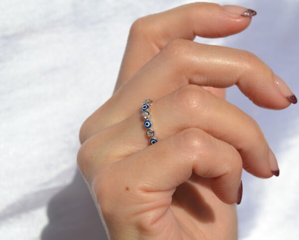 Round Evil-Eye Ring