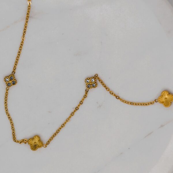 Gold Clover Necklace