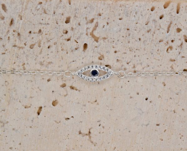 Silver Evil Eye Bracelet