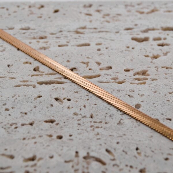 Rose Gold Herringbone Chain
