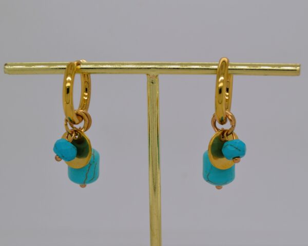 Gold Color Bead Earrings