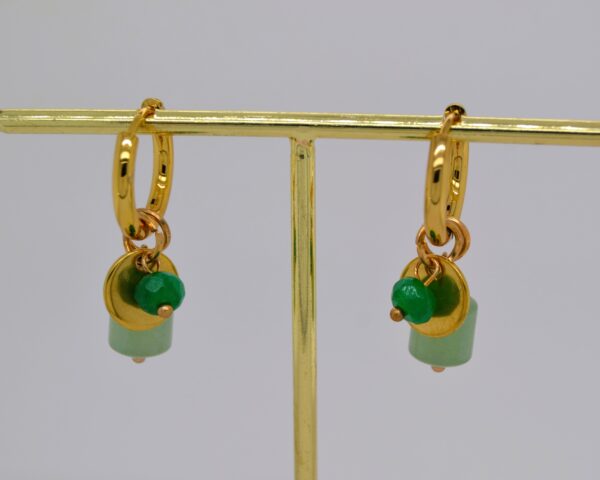 Gold Color Bead Earrings