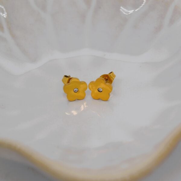 Bling Flower Stud