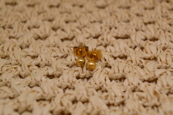 Gold Bead Stud