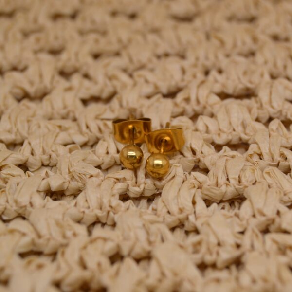 Gold Bead Stud