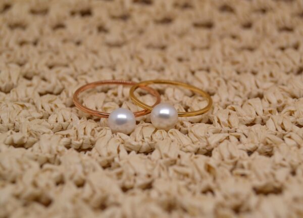 Gold Pearl Ring
