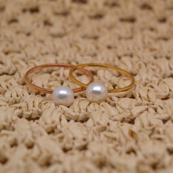 Gold Pearl Ring