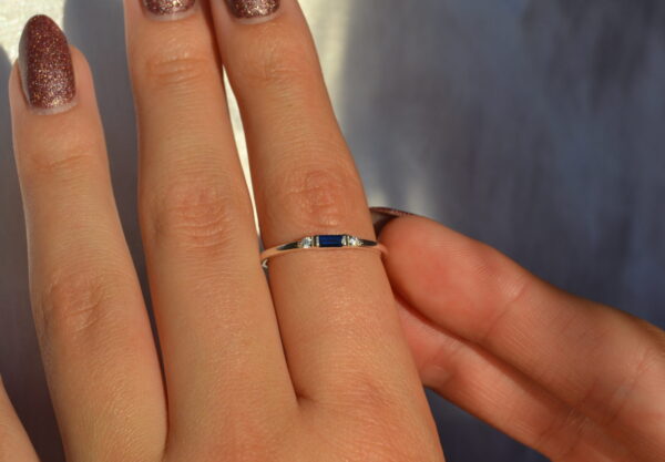 Silver Indigo Ring