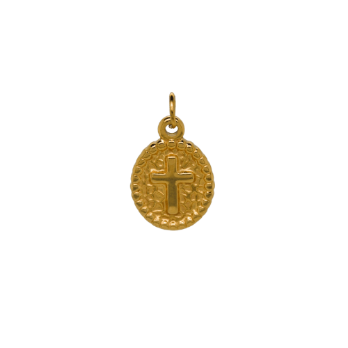Oval Cross Charm