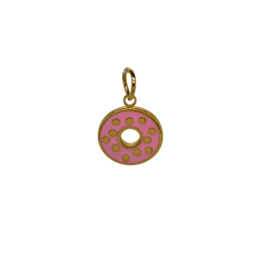 Gold Doughnut Charm