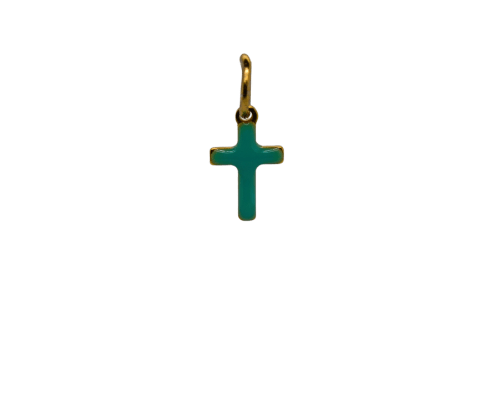 Turquoise Cross Charm