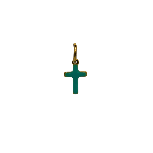 Turquoise Cross Charm