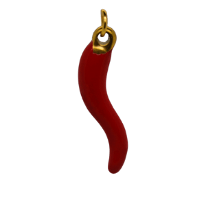 Gold Red Chilli Charm