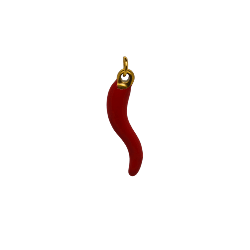Gold Red Chilli Charm