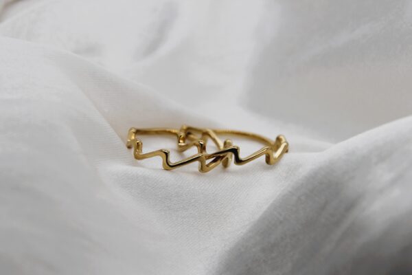Gold Squiggly Ring