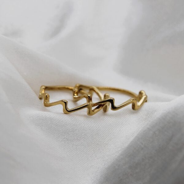 Gold Squiggly Ring