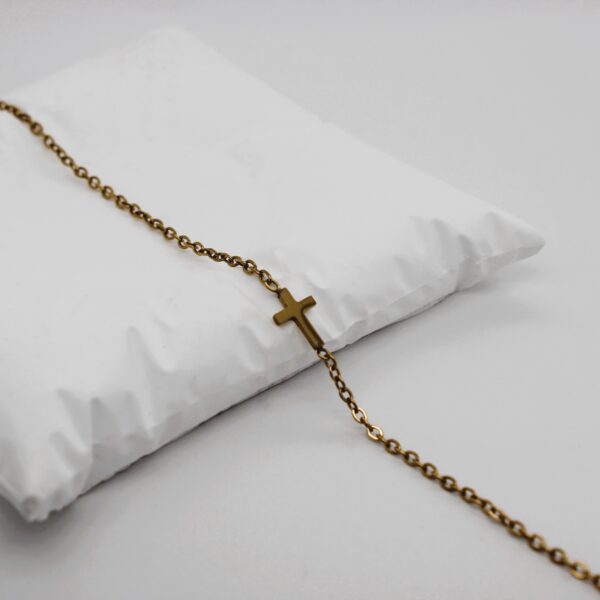 Gold Cross Bracelet