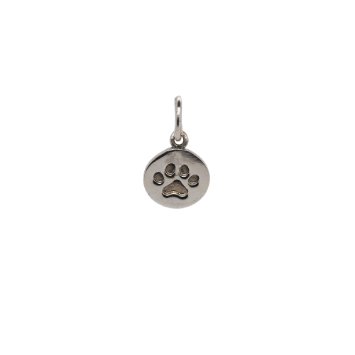 Silver Dog Paw Disc