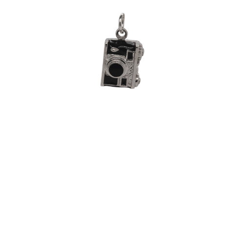 Silver Camera Charm