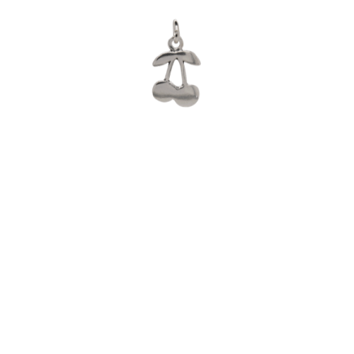 Silver Cherry Charm