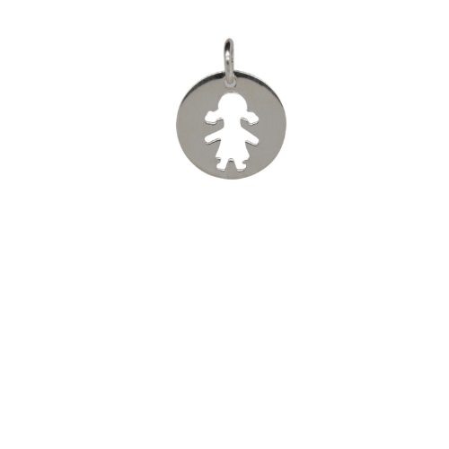 Girl Disk Charm
