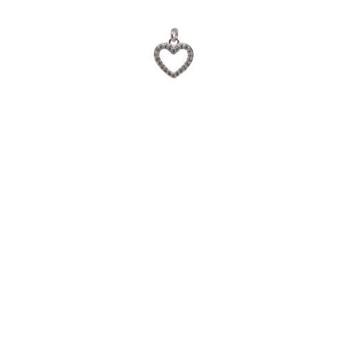 Clear Bling Heart