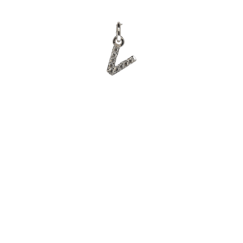 Cut-out Bling Initial V