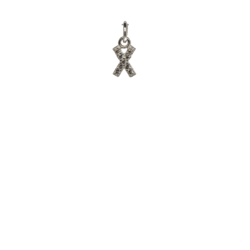 Cut-out Bling Initial X