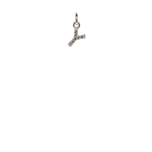 Cut-out Bling Initial Y