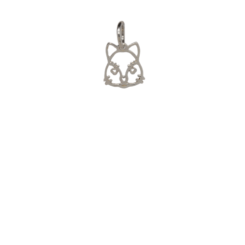 Silver Cat Charm