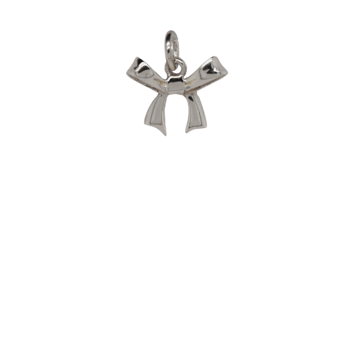 Silver Bow Charm