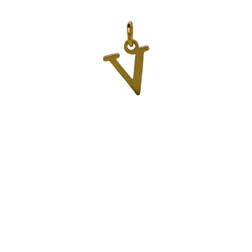 Cut-out Initial V