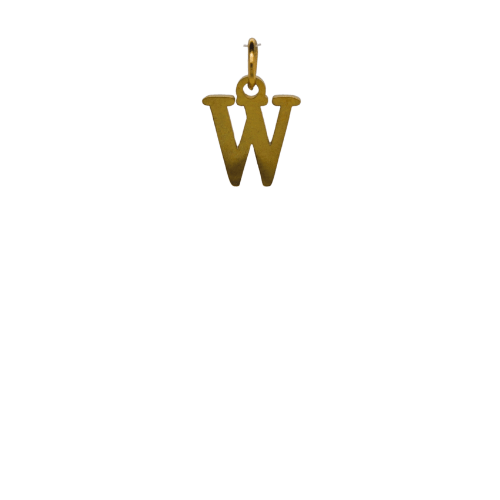 Cut-out Initial W