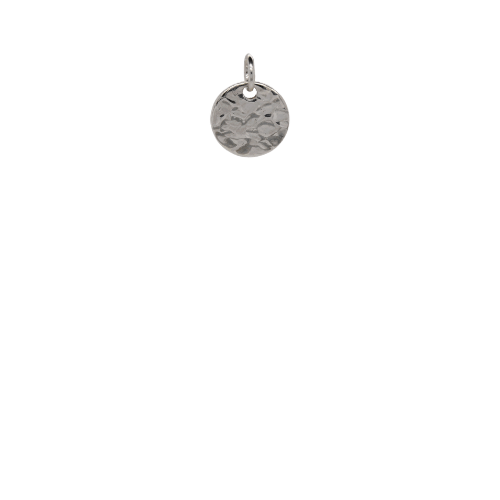 Textured Silver Disk