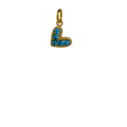 Blue Bling Heart