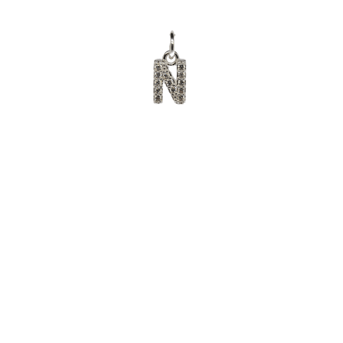 Cut-out Bling Initial N