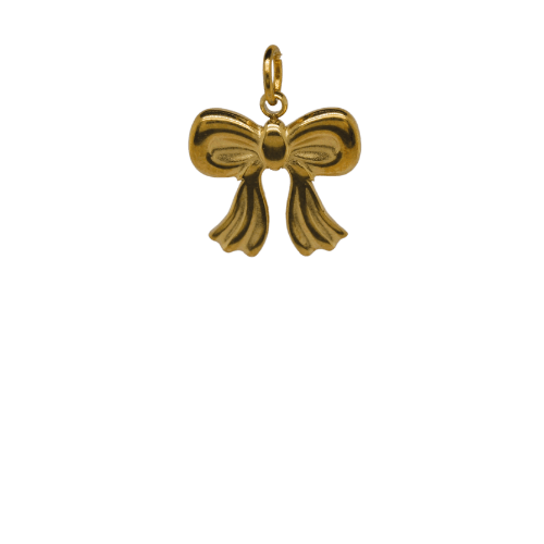 Gold Bow Charm