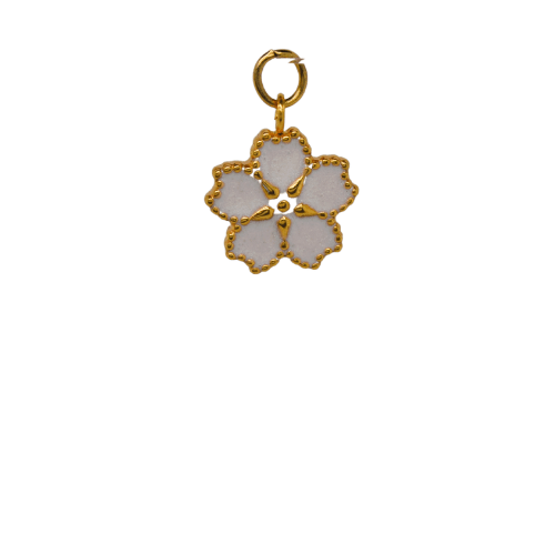 White Flower Charm