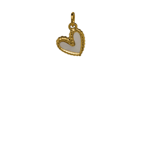 White and Gold Heart